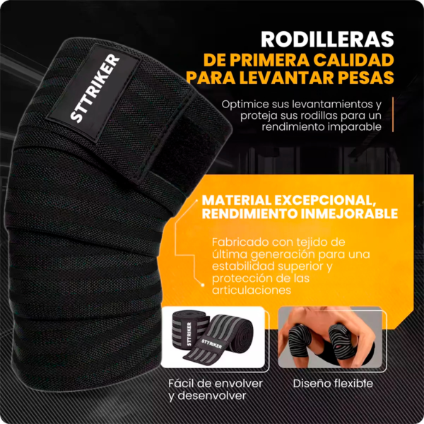 Bandas Rodilleras Gym Pesas Gimnasio - Imagen 12