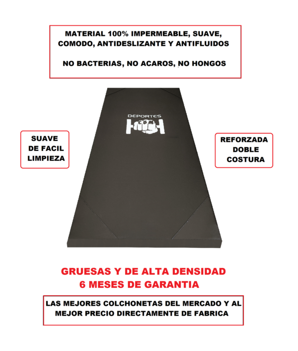 COLCHONETA DEPORTIVA PARA GYM EN CUERINA - Imagen 4